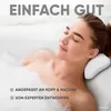 Premium Badewannenkissen Weiss | Badekissen für Badewanne Produktbild-Vorschau 3