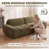 HOMCOM 3-Sitzer-Sofa, 244 cm Cloud-Sofa mit Chenille-Optik, Produktbild-Vorschau 8