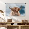 MuchoWow® Wandteppich Wandbehang Schottisches Hochlandrind Produktbild-Vorschau 6