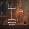 Lampe a poser LED rechargeable USB-C 2.6W 10.5x26cm Voir les images du produit 12