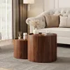Merax Couchtisch runder mit Schubladen, Wohnzimmertisch mit Produktbild-Vorschau 6