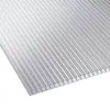 A sheet of clear, ribbed polycarbonate material. Voir les images du produit