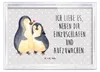 Mr. & Mrs. Panda Bilderrahmen Pinguine Einschlafen - Grau Produktbild-Vorschau 2