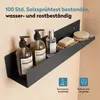 doporro Duschablage ohne Bohren 50 cm, Duschregal Schwarz Produktbild-Vorschau 2