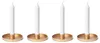 Novaliv 8er-Set Tafelkerzenhalter GOLD Durchmesser 6cm Produktbild-Vorschau 1