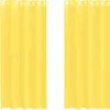 vidaXL Voile Rideaux avec oeillets 2 pcs. Jaune Voir les images du produit 1