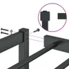 vidaXL Rama łóżka metalowa czarna 90x190 cm Podgląd zdjęcia produktu 8