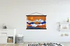 MuchoWow® Textilposter Delfter Blau - Gold - Muster 150x100 Produktbild-Vorschau 2