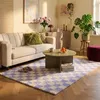Retro-Teppich - Gambit in Lila/Weiß Produktbild-Vorschau 2