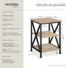 Table d’appoint NOTTINGHAM 40,5x40,5x60,5cm - Bois clair Voir les images du produit 6