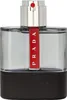 A close-up studio shot of a Prada Luna Rossa Carbon Eau de Toilette bottle. Produktbild-Vorschau