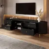 Szafka pod telewizor Merax z falistą strukturą 3D, Podgląd zdjęcia produktu 5