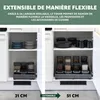 bremermann Jeu de 2 tiroirs télescopiques - extensibles, Voir les images du produit 3