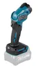 A teal and black Makita LED work light with a battery pack attached, shown from a three-quarter angle against a white background. Produktbild-Vorschau