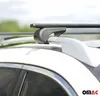 Close-up of a black roof rack on a white car. Podgląd zdjęcia produktu