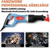 scie sabre électrique 1100W - Puissante avec 0-2500 SPM, Voir les images du produit 4