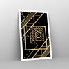 Poster - Poster ohne Rahmen - Abstraktion Quadrat Gold - Produktbild-Vorschau 7