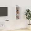 vidaXL Armoire TV murale blanc brillant 40x34,5x80 cm Voir les images du produit 3