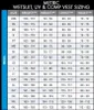 A size chart for wetsuits, UV, and comp vests. Podgląd zdjęcia produktu
