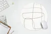 MuchoWow® Mauspad Mousepad Abstrakt - Weiß - Luxus 40x40 cm Produktbild-Vorschau 5