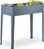 Relaxdays Hochbeet Metall, schmales Kräuterbeet, für Produktbild-Vorschau 1