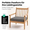 Sitzkissen Stuhlkissen Indoor & Outdoor 6er Set 45x45 cm - Produktbild-Vorschau 2