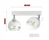 Lampa Wisząca Sufitowa Żyrandol Biała Szklane Kule BG2 Podgląd zdjęcia produktu 3