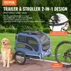 VEVOR Hundeanhänger 45 kg 2in1 Fahrradanhänger Produktbild-Vorschau 2