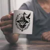 Hexe mit einem Raben Kaffeebecher Produktbild-Vorschau 2