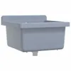 Lavabo pour montage murale gris 40x40x24 cm résine Voir les images du produit 1