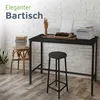 BeFair Bartisch Sven rechteckig 120×40×100 cm – Industrial Produktbild-Vorschau 3