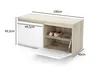 A diagram of a shoe cabinet with dimensions indicated. Produktbild-Vorschau