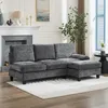 Merax Ecksofa L-Form 3-Sitzer mit Schlaffunktion, Produktbild-Vorschau 1