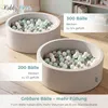 KiddyMoon suchy basen okrągły z piłeczkami 7cm jasnoszary: Podgląd zdjęcia produktu 10