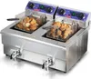 12Lx2 Elektrische Fritteuse Edelstahl 1500W + 1500W Produktbild-Vorschau 9