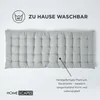 HOMESCAPES 2er Bankauflage grau 100% Baumwolle Produktbild-Vorschau 6
