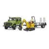 bruder Land Rover Defender  mit Mini-Bagger , Maßstab 1:16 Produktbild-Vorschau 39