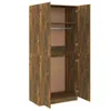 vidaXL Armoire chêne fumé 90x52x200 cm Bois composite Voir les images du produit 13