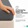 etérea Topper Jersey Spannbettlaken 200x220 cm – 100 % Produktbild-Vorschau 3