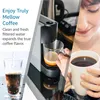 A collage of images showing coffee being made and enjoyed, with text about coffee flavor. Náhled obrázku produktu