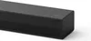 A close-up, angled view of a black LG soundbar against a white background. Voir les images du produit