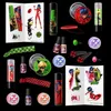 A collection of Miraculous Ladybug themed beauty and cosmetic products arranged on a black background. Produktbild-Vorschau