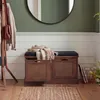 A hallway or entryway with a bench, coat rack, and mirror. Náhľad obrázku produktu