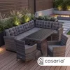 CASARIA® Polyrattan Ecklounge Set WPC Esstisch Ecksofa 2 Produktbild-Vorschau 8