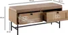 A product image showing a shoe bench with dimensions indicated by text and lines. Voir les images du produit