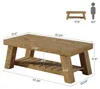 Tribesigns Rechteckiger Couchtisch, 120 cm, Landhausstil, Produktbild-Vorschau 7