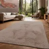 Teppich Wohnzimmer Hochflor Softes Kaninchenfell Imitat Produktbild-Vorschau 1