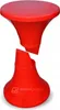 Tabouret sablier en plastique, produit poli, rouge Voir les images du produit 3
