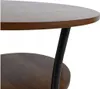 Stolik kawowy okrągły loft fi 56x55cm orzech Podgląd zdjęcia produktu 3