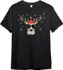 PAULGOS Herren T-Shirt "Weihnachtshirsch mit Brille und Produktbild-Vorschau 1